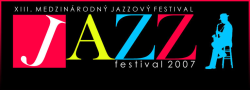 LOGO FESTIVALU - XIII.MEDZINÁRODNÝ JAZZOVÝ FESTIVAL 2007.